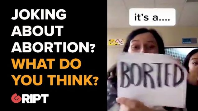A disturbing video posted on Tik-Tok about abortion…