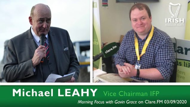 Protesting the Lockdown | Michael Leahy on Clare FM 3rd Sept 2020