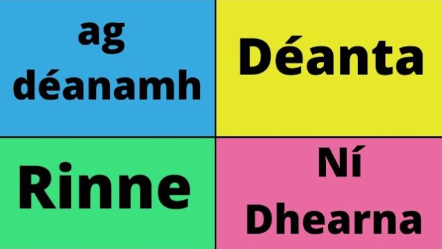 Create Great Irish Sentences With Déan