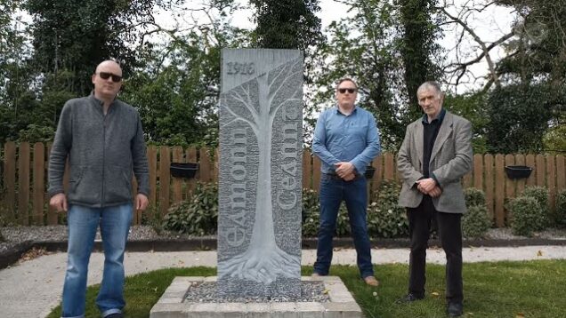 Gerry Kinneavy commemorates Éamonn Ceannt at his birthplace in Ballymoe, County Galway