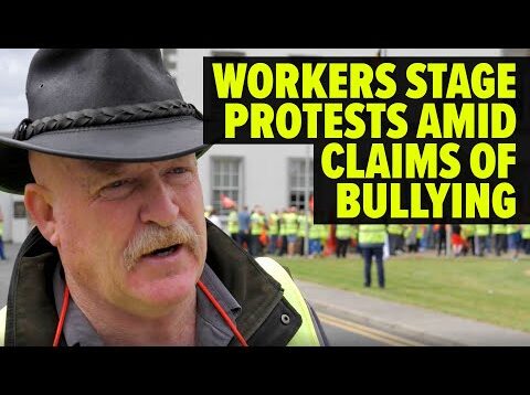 Workers state protest amid claims of bullying