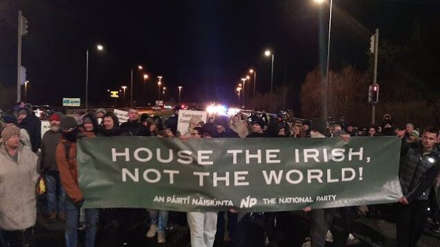 Dublin Protests Shut Down M50 Motorway #HouseTheIrish