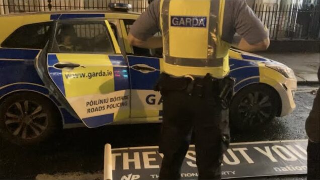 Irish Nationalists Targeted by Gardaí for Banner in Dublin