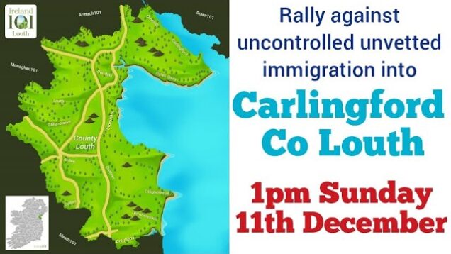 Those who can’t afford to heat homes shouldn’t have to subsidise a plantation – Carlingford rally