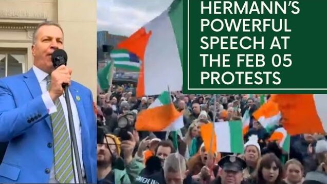 Ireland’s immigration crisis: Hermann’s Powerful Speech: Feb 05 March! #irelandisfull #ireland