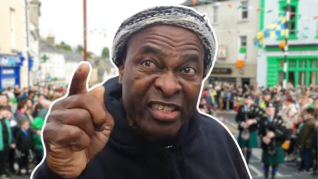 Aggressive African Fails to Intimidate Irishman at St. Patrick’s day Parade in Letterkenny, Ireland!