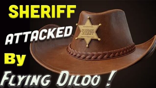 Sheriff Attacked by Flying Dildo !