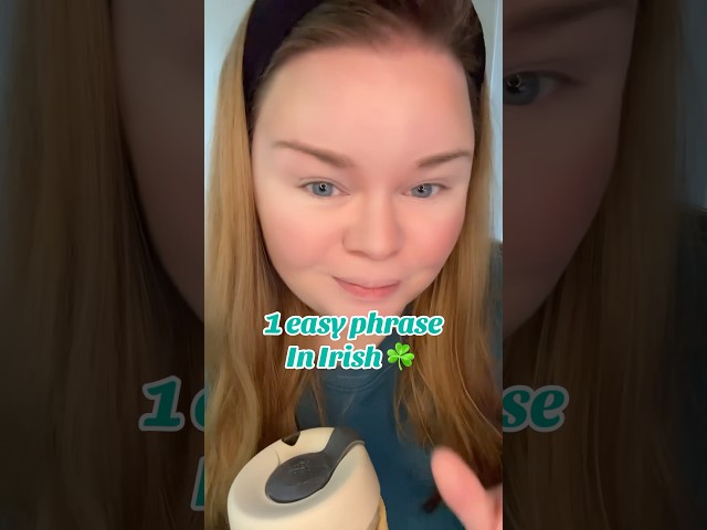1 easy phrase in the Irish language ????️There’s a free Quickstart ...